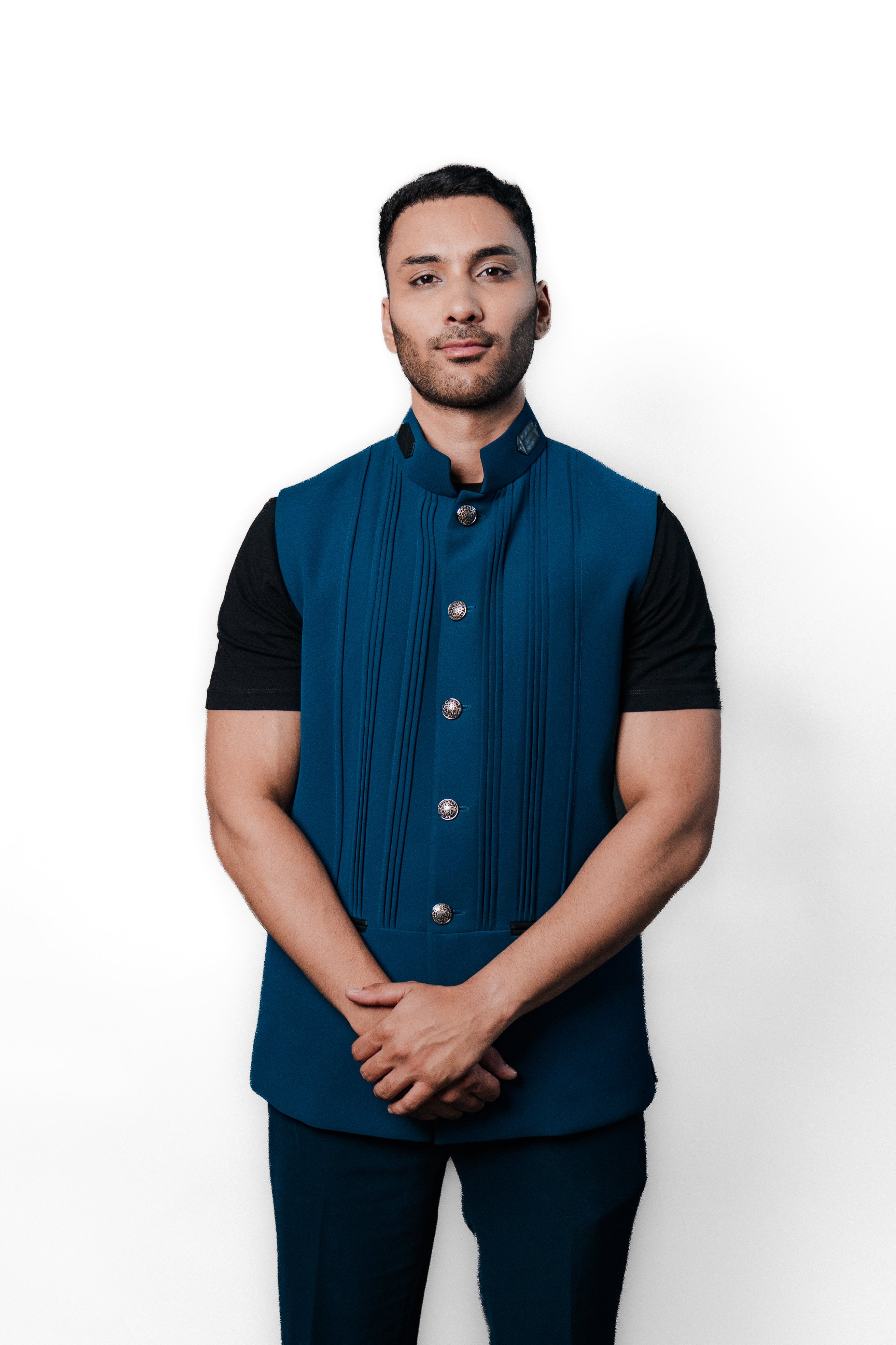 Aqua Nehru Jacket