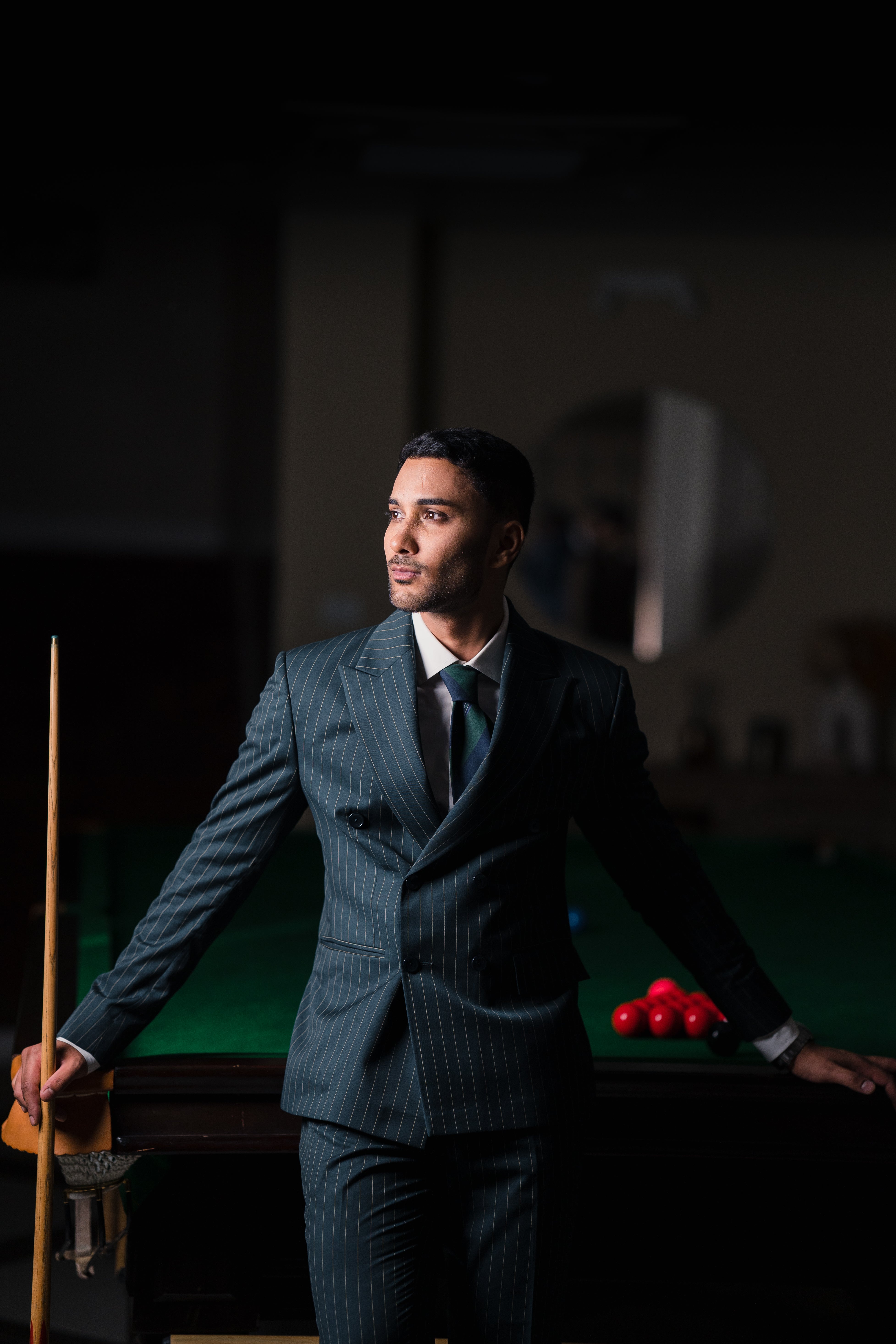 Emerald Pinstripe Suit