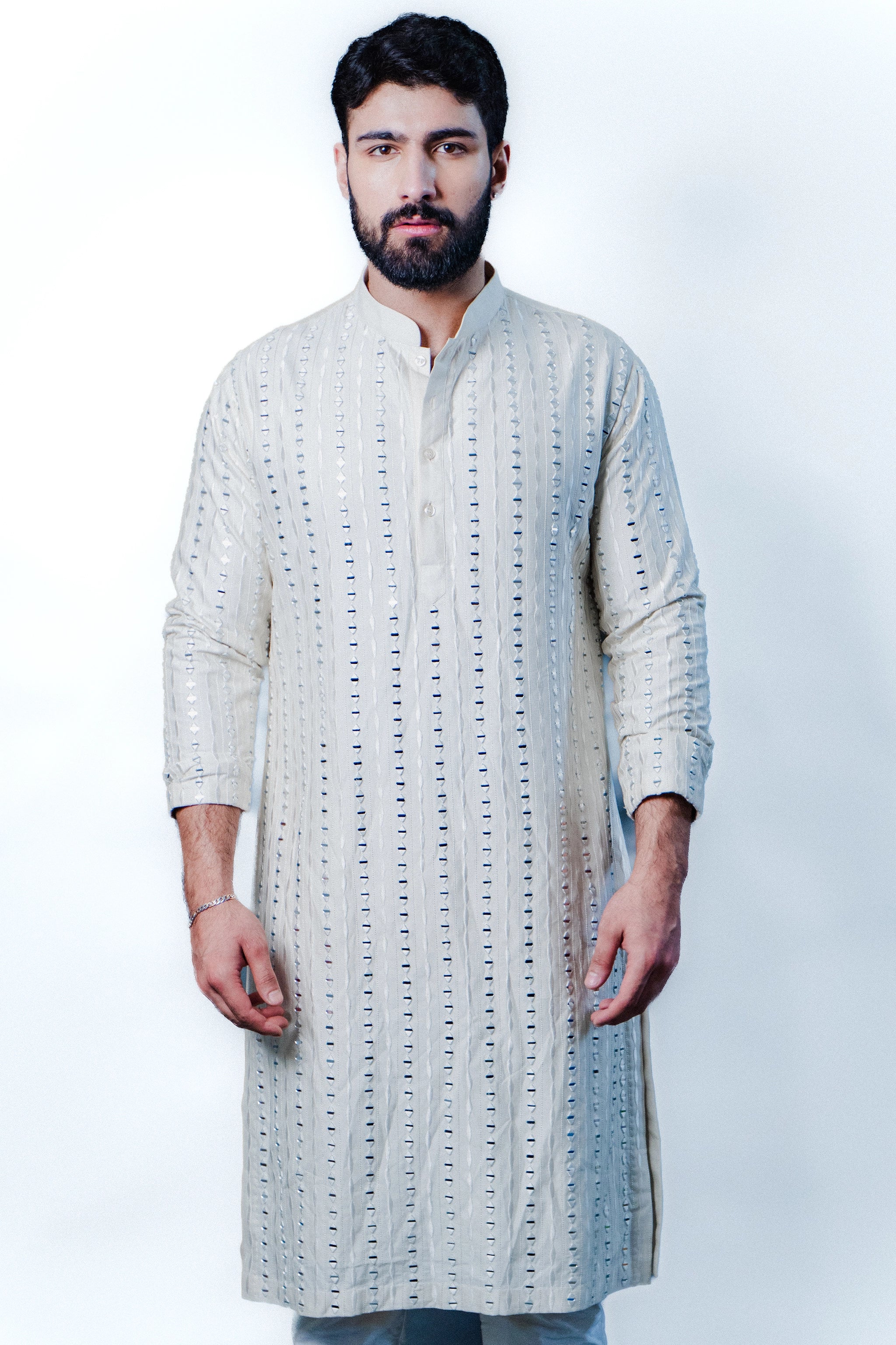 Glimmer White Kurta Set